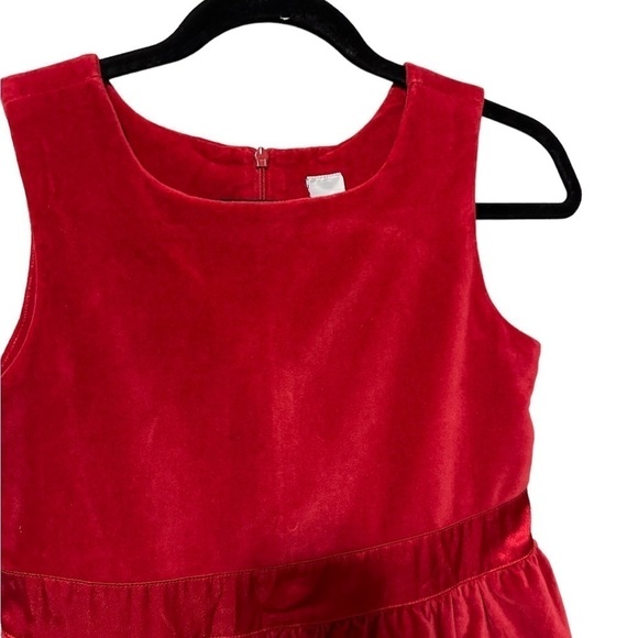 Gap Red Velvet Fit and Flare Dress Size 12 - Picture 4 of 9